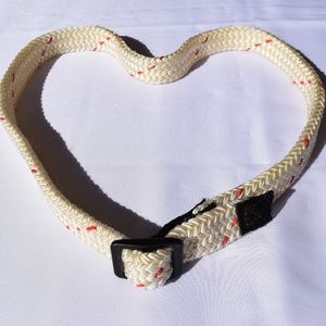 Bates White Woven Belt